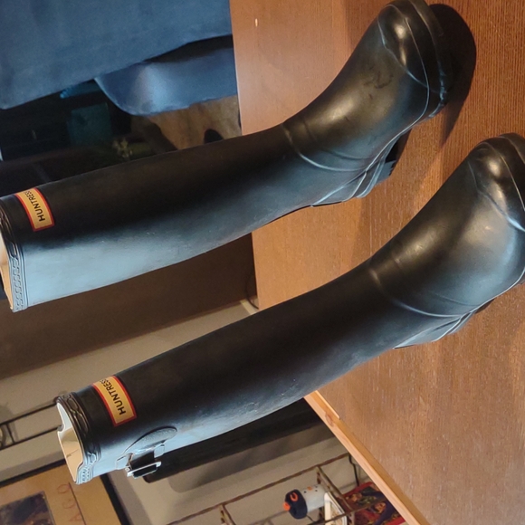 Sturdy HUNTER ORIGINAL UNISEX RUBBER BOOTS Men Size 6 - Picture 3 of 8